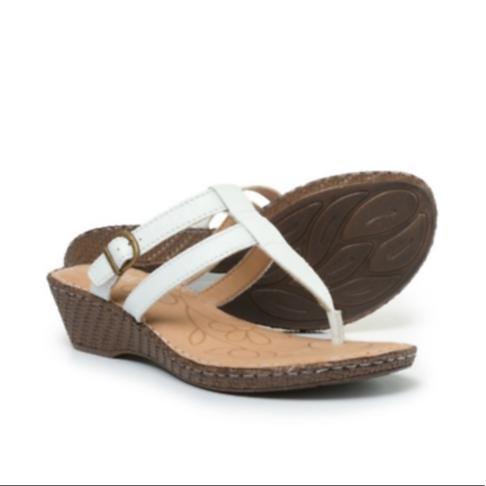 Born White Wedge Sandal